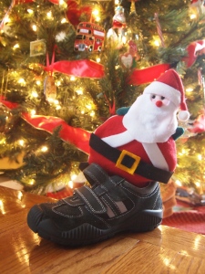 St. Nikolaus delivered German treats and left them in my son's shoe! Lecker!!